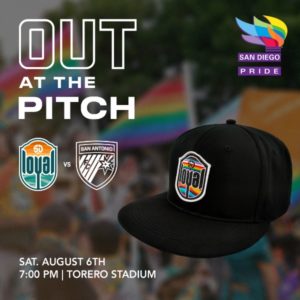 San Diego Pride as they root on the Men’s San Diego Loyal Football Club