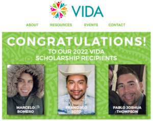 2022 VIDA Scholarship Recipients