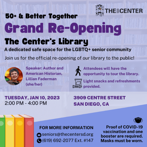 The San Diego LGBT Center's Senior Services Program, 50+ & Better Together