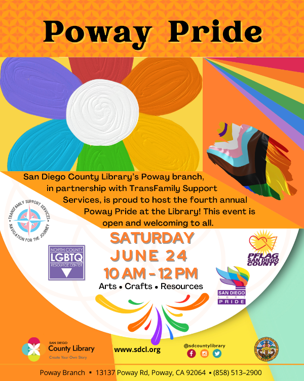 4th annual Poway Library Pride Resource Fair