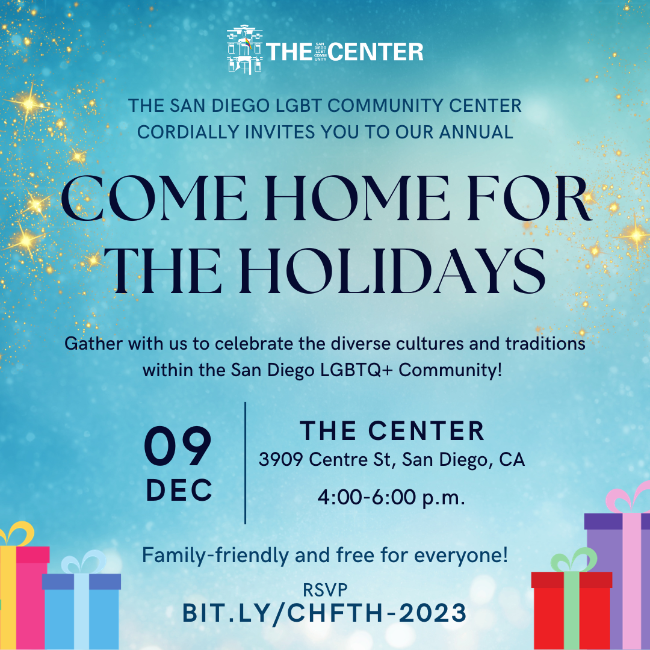 LGBT Community Center’s annual “Come Home for the Holidays” gathering