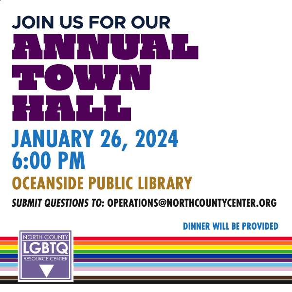 North County LGBTQ Resource Center will be hosting its annual Town Hall