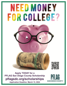 Time To Apply For Pflag Sdc Scholarships