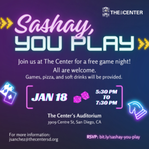 The San Diego LGBT Community Center is inviting you as it launches a free game night of board games and cards